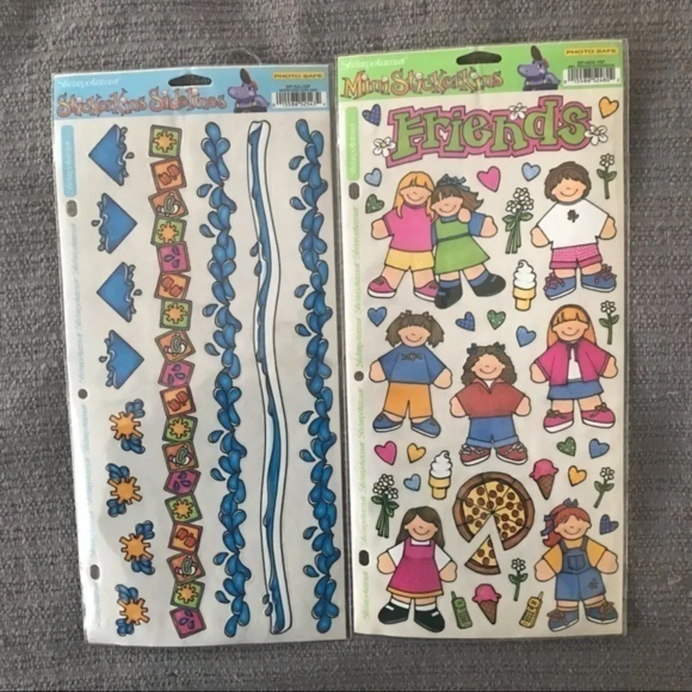11 sheets of Scrapbook Stickers various brands Friends theme. NWOT